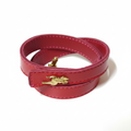 Bracelet rouge verni intérieur