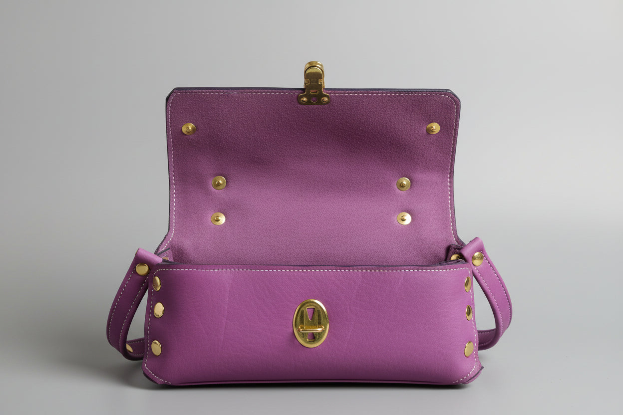 Sac à rivets violet