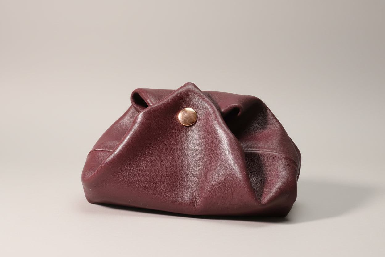 Porte-monnaie & Mini pochette Kola Aubergine