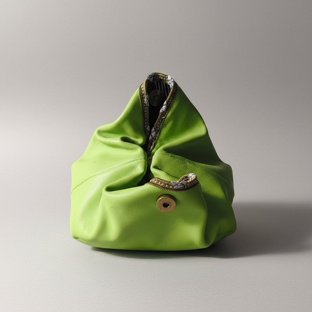 Porte-monnaie & Mini pochette Kola Vert Anis